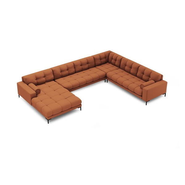 Ķieģeļu sarkans stūra dīvāns (ar labo stūri) Bali – Cosmopolitan Design-image-4