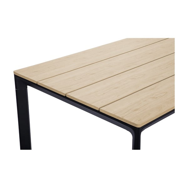 Dārza mēbeļu komplekts 4 personām ar melniem Joanna krēsliem un Thor galdu, 147 x 90 cm-image-3