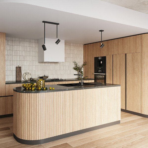 Melna prožektora tipa lampa 10x30 cm Jones – Sollux-image-1