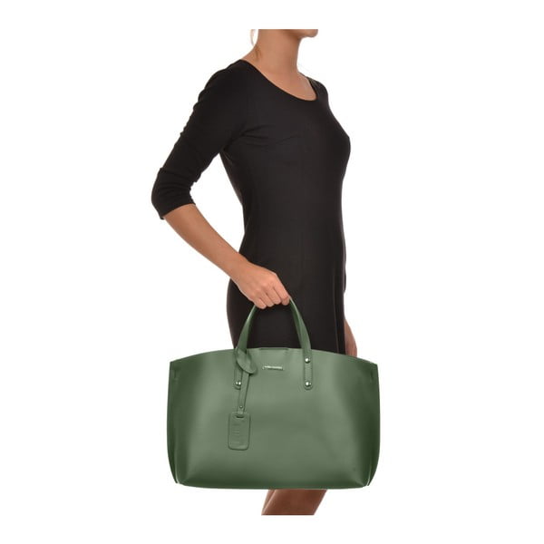 Zaļa ādas rokassomiņa Luisa Vannini Veronica-image-4