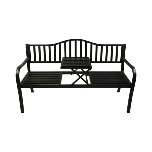 Melns metāla dārza sols Segula – Garden Pleasure-image-1