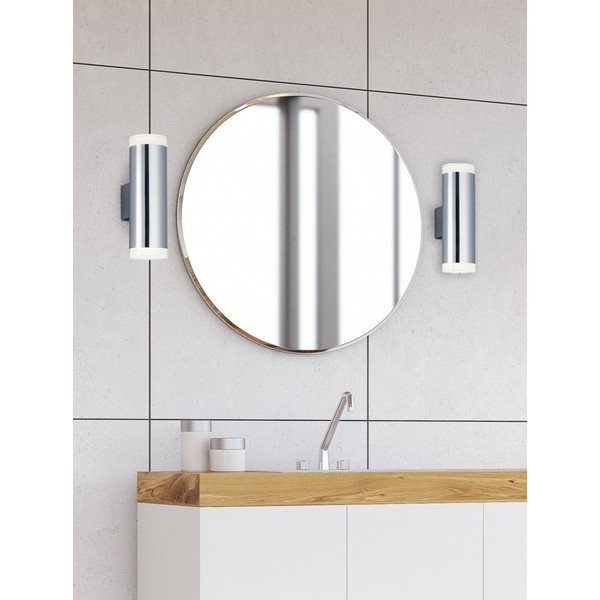 LED sienas lampa sudraba krāsā Ray – Trio-image-1