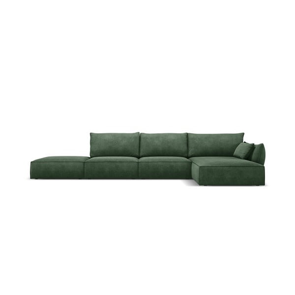 Tumši zaļš stūra dīvāns (labais stūris) Vanda – Mazzini Sofas