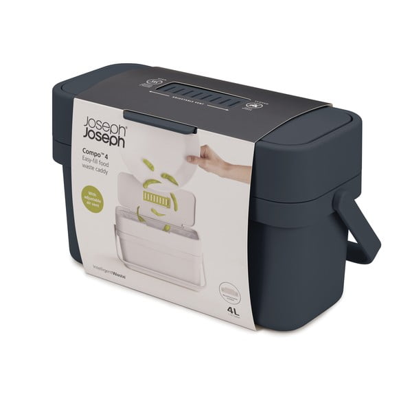 Melns kompostējamo atkritumu konteiners 4 l Compo - Joseph Joseph-image-4