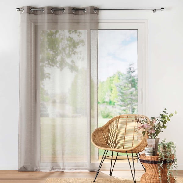 Brūns dienas aizkars 140x240 cm Lissea – douceur d'intérieur-image-2