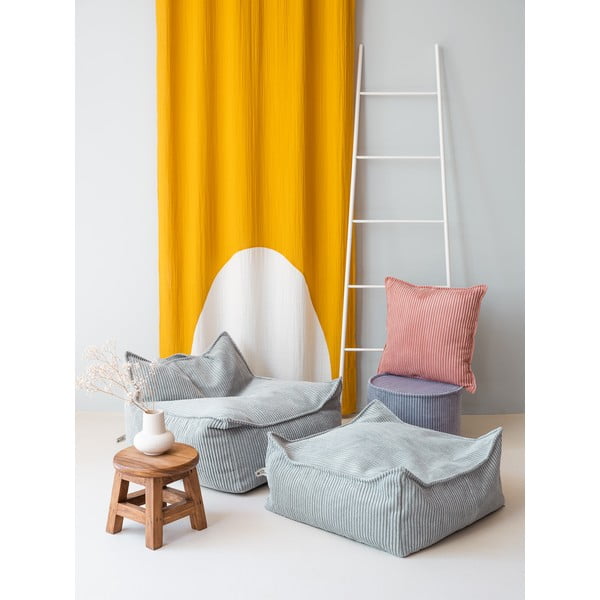 Piparmētru zaļš velveta bērnu sēžammaiss Chair – Wigiwama-image-4