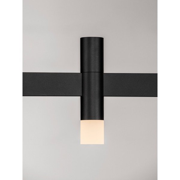 Matēti melna alumīnija LED piekaramā lampa ar regulējamu spilgtumu ar akrila stikla abažūru Poetic – Nova Luce-image-3