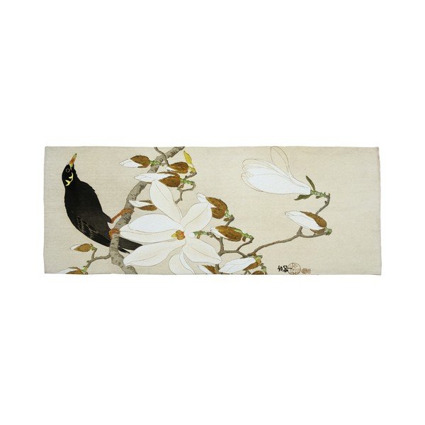 Zaļš/bēšs paklājs 135x55 cm Bird – Velvet Atelier-image-4