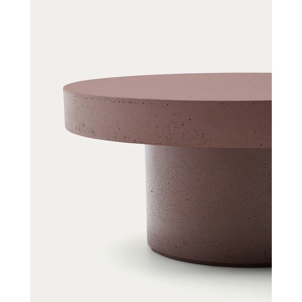 Betona apaļš dārza kafijas galdiņš ø 66 cm Aiguablava – Kave Home-image-1