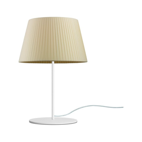Bēša galda lampa Sotto Luce Kami, ⌀ 26 cm