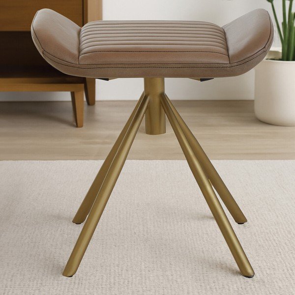 Pelēks ādas kāju soliņš Buffalo – Premier Housewares-image-3