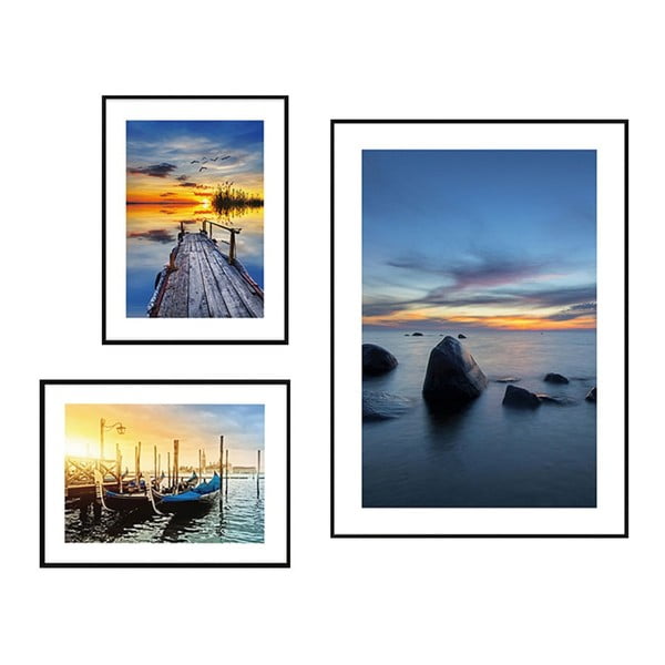 Gleznas (3 gab.) Seaside Sunset – knor