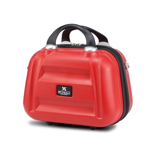 Sarkans sieviešu ceļojumu koferis My Valice SMART BAG LASSO Make Up & Hand Suitcase