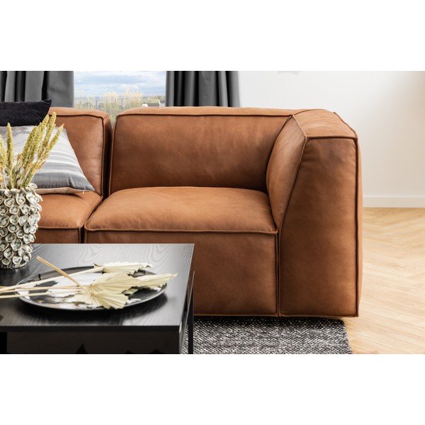 Melns žurnālgaldiņš ar oškoka imitācijas galda virsmu 80x80 cm Willford – Actona-image-2