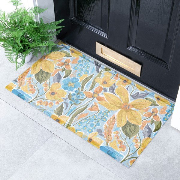 Kājslauķis no PVC 40x70 cm Flowers – Artsy Doormats-image-1