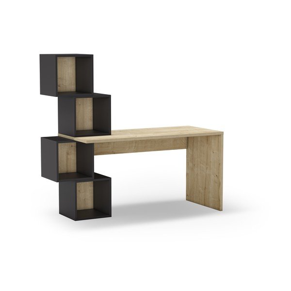 Darba galds ar ozolkoka imitāciju 60x154 cm Cubik – Marckeric-image-2