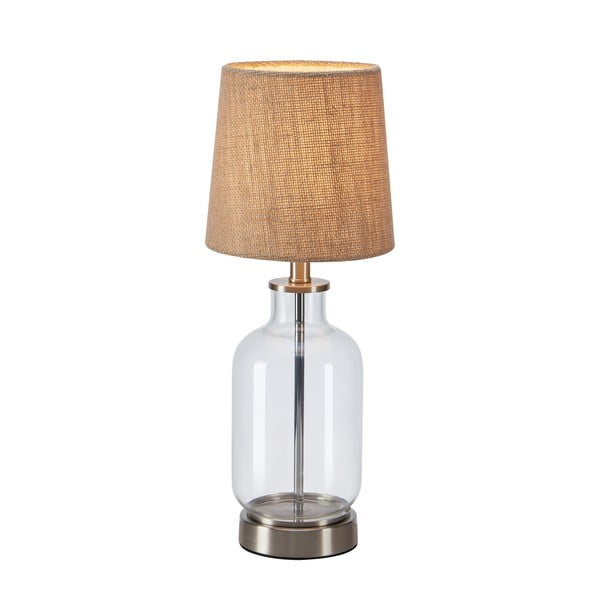 Dabīga toņa galda lampa ar džutas abažūru (augstums 43 cm) Costero – Markslöjd