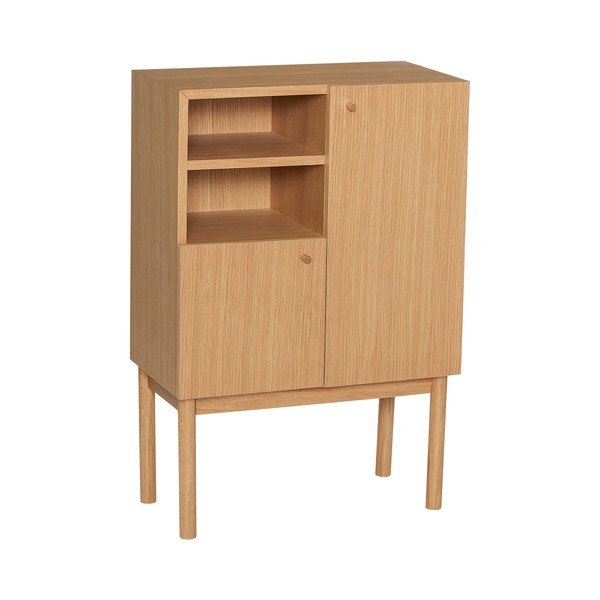 Dabīga toņa skapītis ar ozolkoka imitāciju 60x90x34 cm Nobby – Hübsch