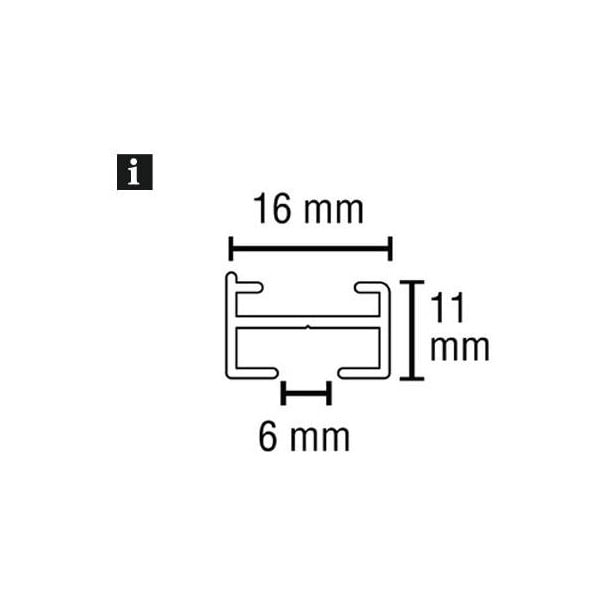 Metāla aizkaru sliedes 160 cm Lucy – Gardinia-image-4