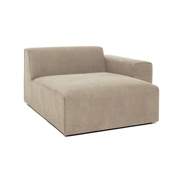 Bēšs velveta dīvāna stūra modulis Scandic Sting, labais stūris-image-2