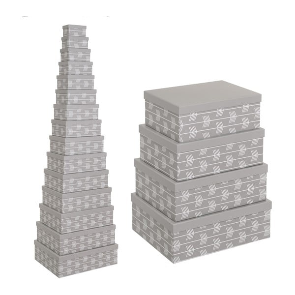 Kartona uzglabāšanas kastes (15 gab.) ar vāku Route – Casa Selección-image-2