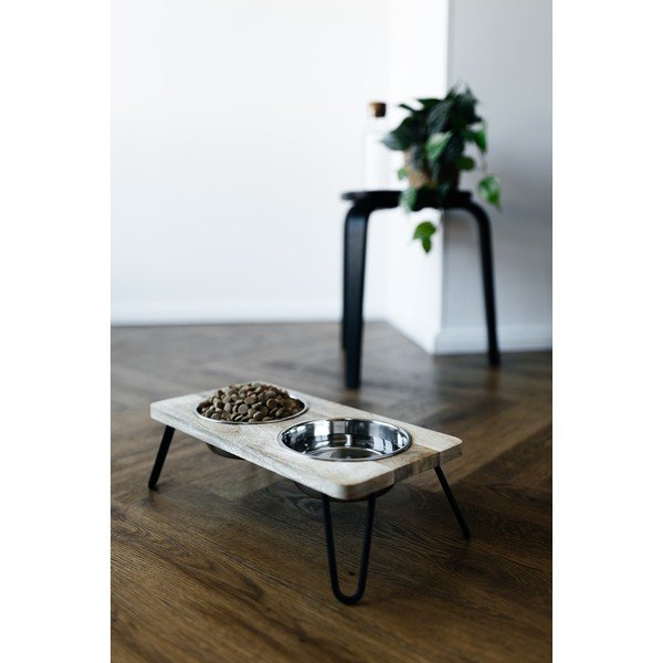 Koka bļodiņu komplekts ar pamatni suņiem Dog Fantasy – Plaček Pet Products-image-2