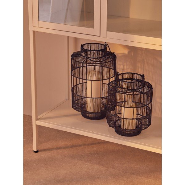 Balta tērauda vitrīna 75x150x35 cm Acier – Premier Housewares-image-3
