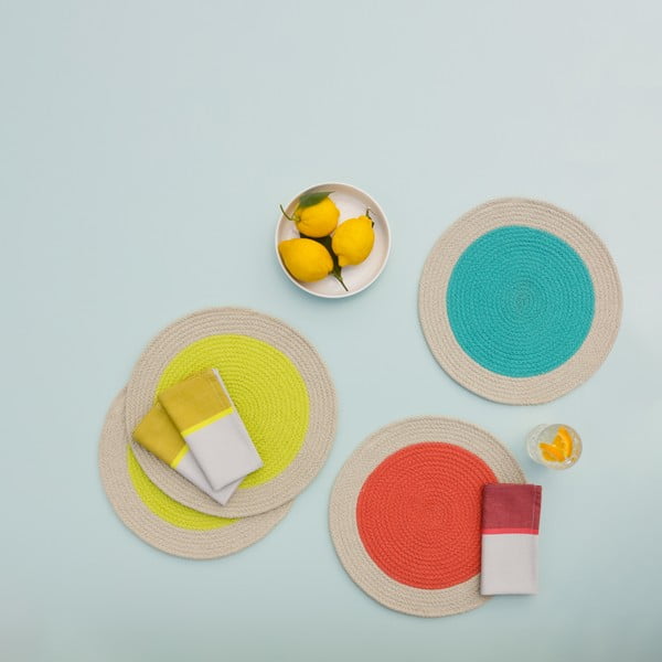 Auduma paliktņi (2 gab.) ø 38 cm Mint – Remember-image-1