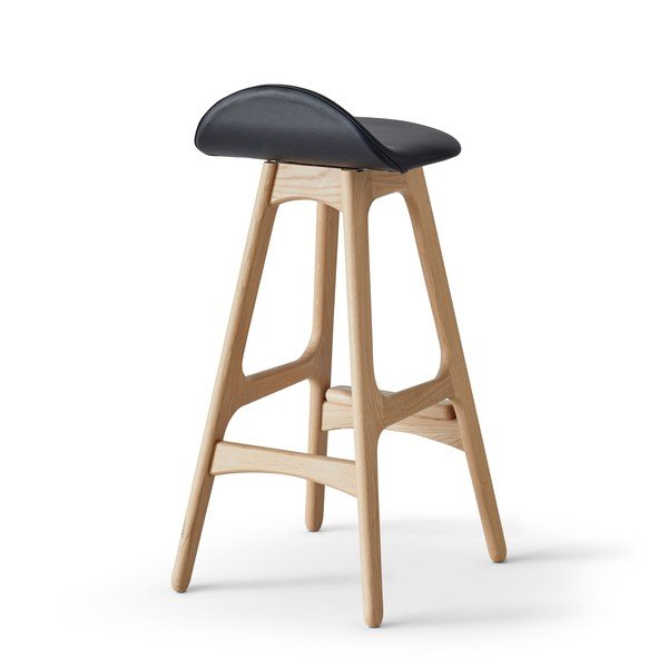 Ādas  grozāms bāra krēsls 79 cm Buck – Hammel Furniture-image-2