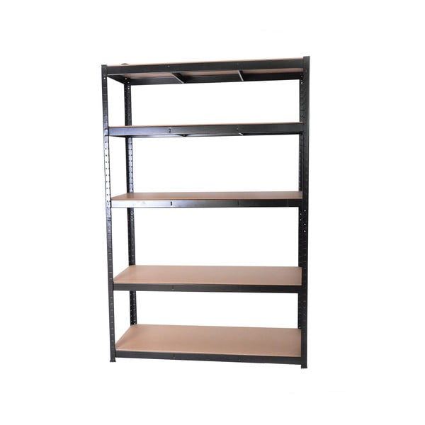 Melns metāla darbnīcas plaukts 120x180 cm – Rojaplast-image-1