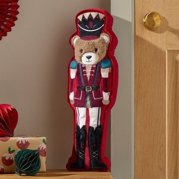 Dekoratīvais spilvens ar Ziemassvētku motīvu 20x30 cm Christmas Nutcracker Bear – Catherine Lansfield-image-1