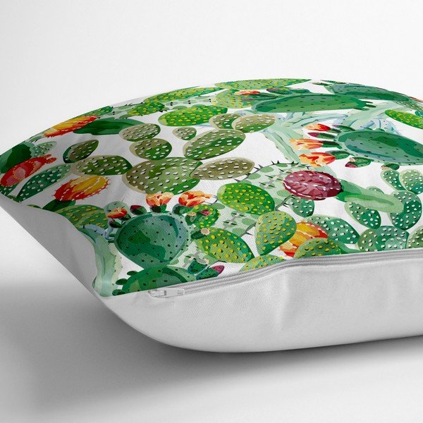 Spilvendrāna ar kokvilnas maisījumu Minimalist Cushion Covers Cactus, 70 x 70 cm-image-1