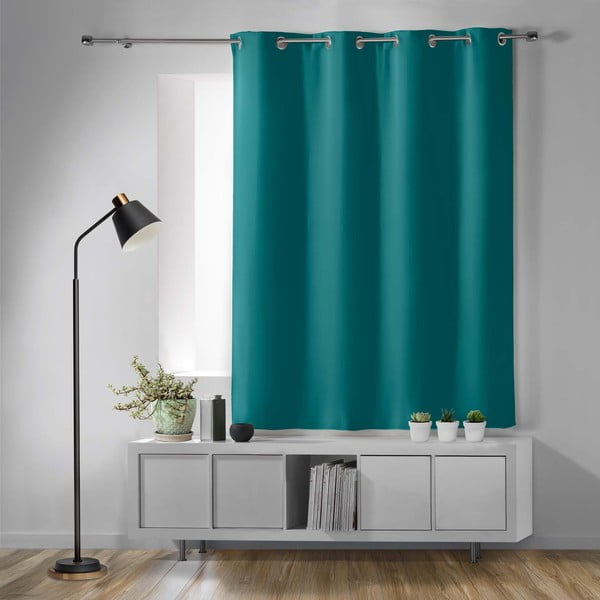 Zils gaismu necaurlaidīgs aizkars 135x180 cm Occult – douceur d'intérieur-image-2