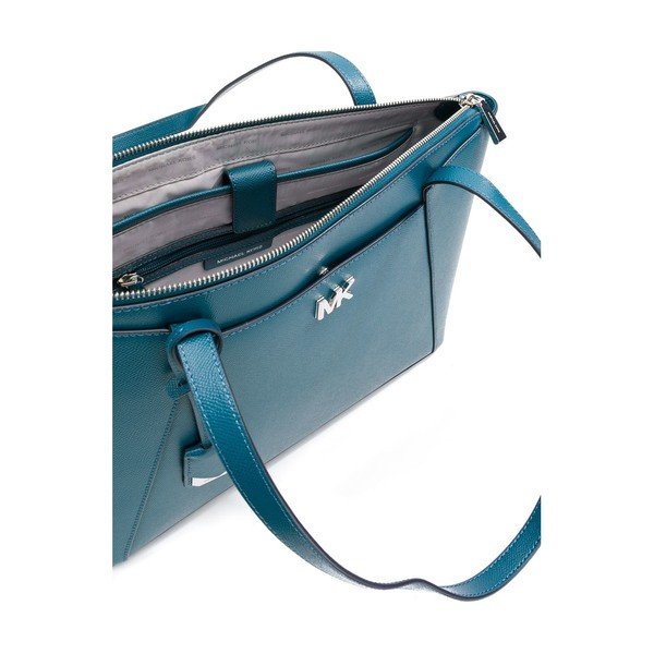 Zili-zaļa ādas rokassomiņa Michael Kors Maddie-image-3