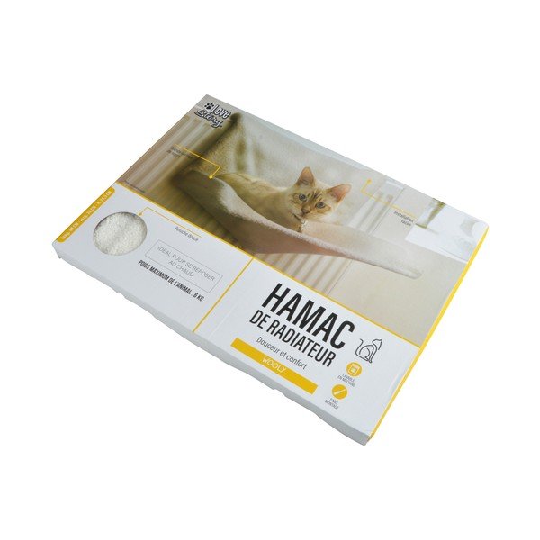 Krēmkrāsas gulta kaķiem 30x45 cm – Love Story-image-2