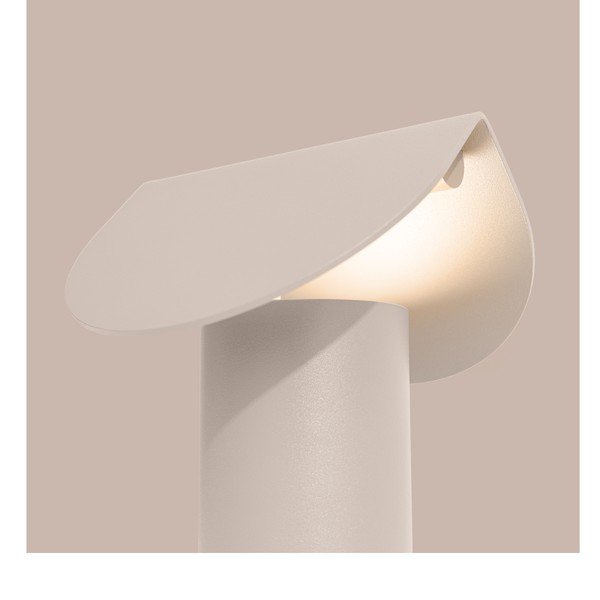 Bēša alumīnija LED galda lampa (augstums 15 cm) BISCUIT – Thoro-image-3