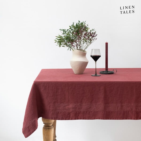 Lina galdauts 140x140 cm Marsala – Linen Tales