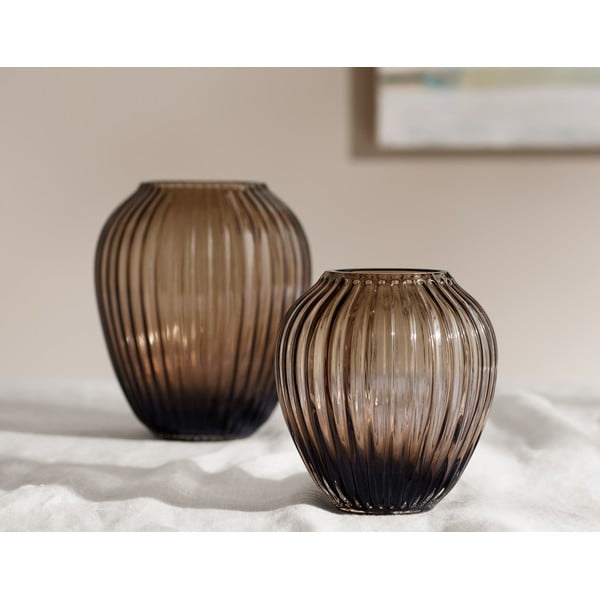 Brūna stikla vāze Kähler Design Hammershøi, augstums 14 cm-image-2