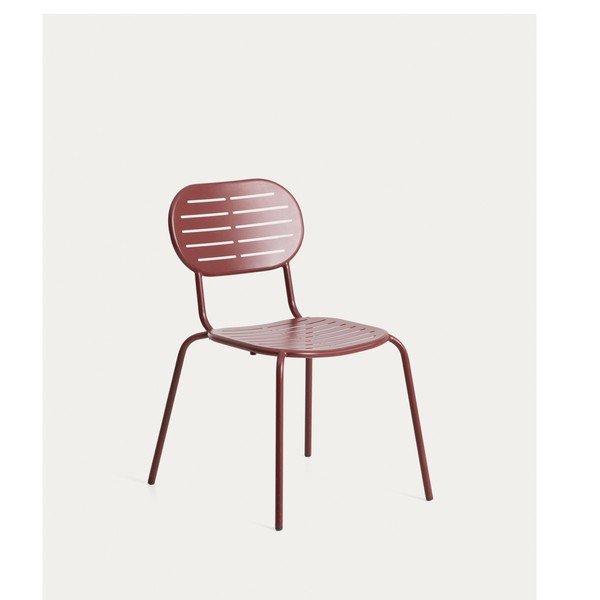 Bordo metāla dārza krēsls Brai – Kave Home