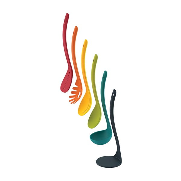 5 virtuves piederumu komplekts ar statīvu Joseph Joseph Nest