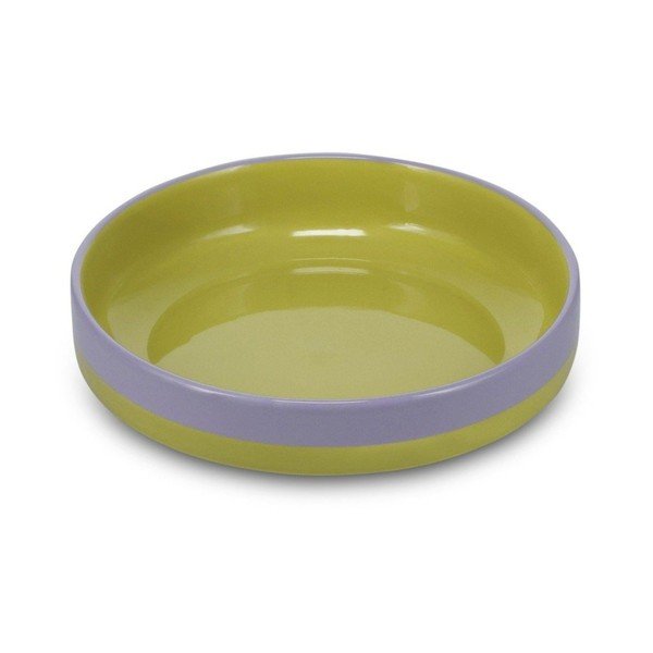 Zaļš/violets zupas akmensmasas šķīvis ø 21 cm Duo – ONA