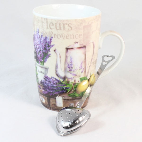 Krūzīte ar tējas sietiņu Fleur de Provence