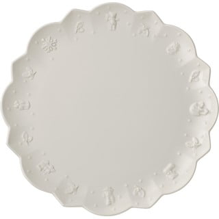 Balts porcelāna Ziemassvētku šķīvis Toy´s Delight Villeroy&Boch, ø 29,5 cm