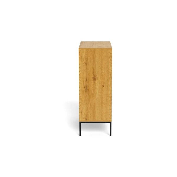 Dabīga toņa kumode ar ozolkoka imitāciju 80x110x40 cm Palmdale – Actona-image-3