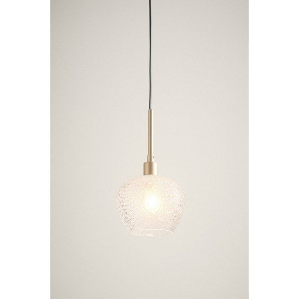 Zelta krāsas stikla piekaramā lampa ø 15 cm Frost – Jotex-image-2