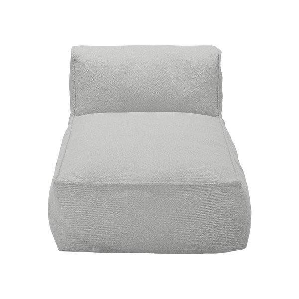 Gaiši pelēks modulārais dārza dīvāns no buklē auduma (ar zvilni) Grow – Blomus