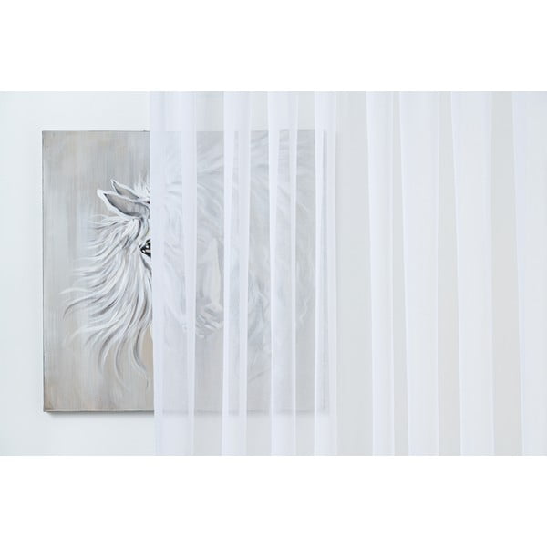 Balts dienas aizkars no voiles 140x245 cm Crush – Mendola Fabrics-image-3