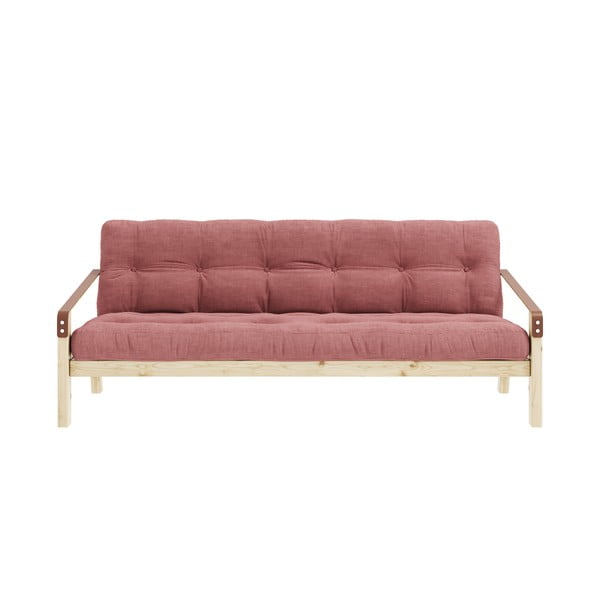 Rozā velveta salokāms dīvāns 204 cm Poetry – Karup Design