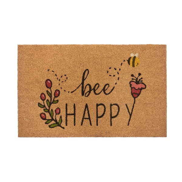 Kokosšķiedras paklājs 75x45 cm Bee Happy – Hanse Home