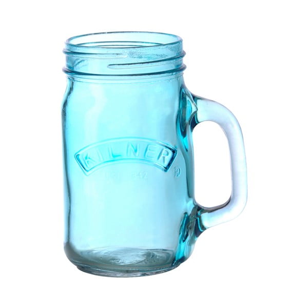 Glāze ar rokturi Kilner 350 ml, zils